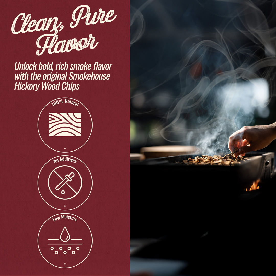 Smokehouse Mesquite Wood Chips, All Natural for Premium Smoke Flavor, 12 pack - VMInnovations