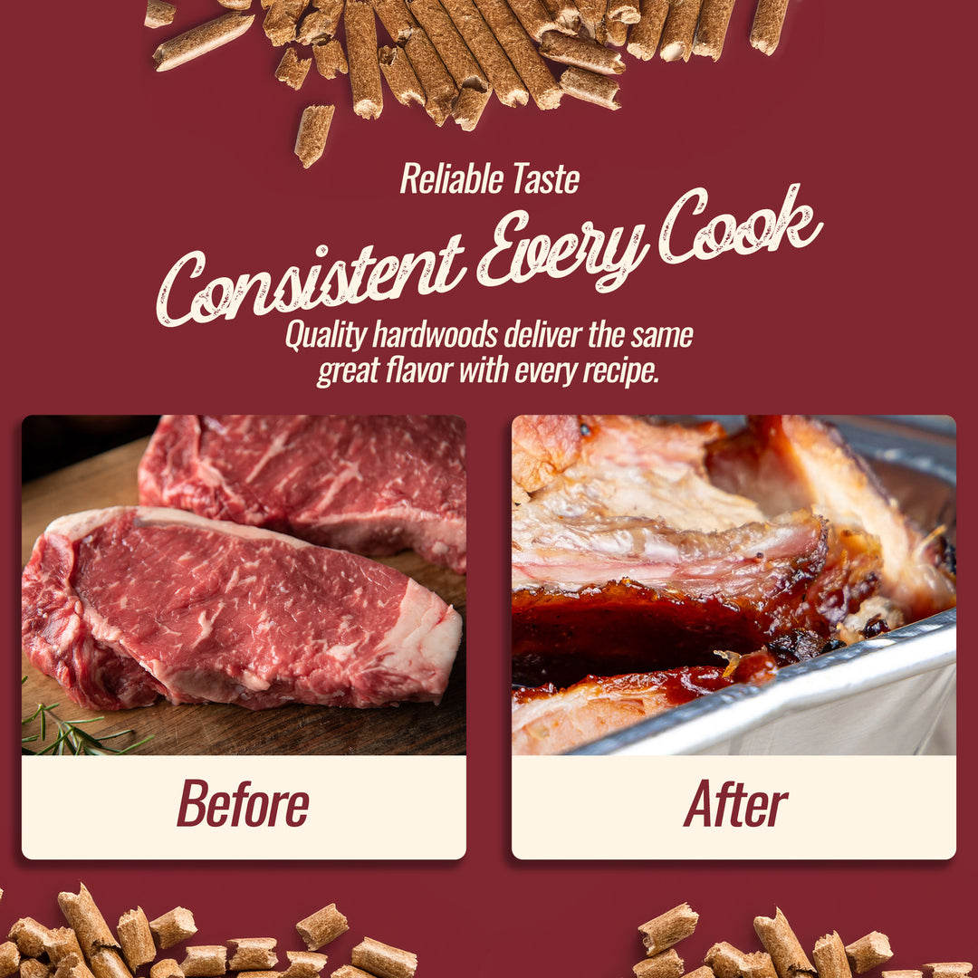 Smokehouse Hickory Wood Pellets, All Natural for Premium Smoke Flavor, 5 Pounds - VMInnovations