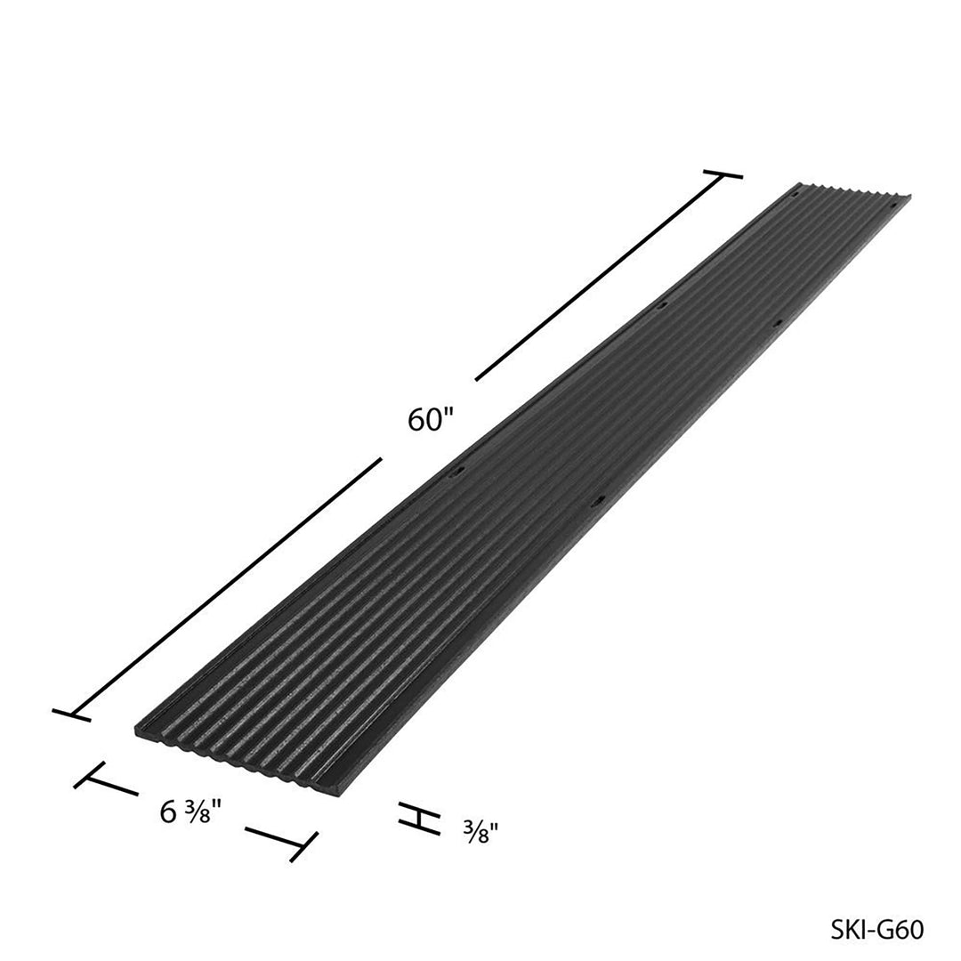 Black Ice 2pk 5ft Snowmobile Trailer Ski Guides Friction-Free Loading (Open Box)