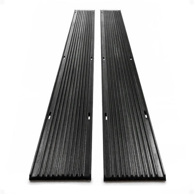 Black Ice 2 Pack 5-Foot Snowmobile Trailer Ski Guides for Friction-Free Loading - VMInnovations