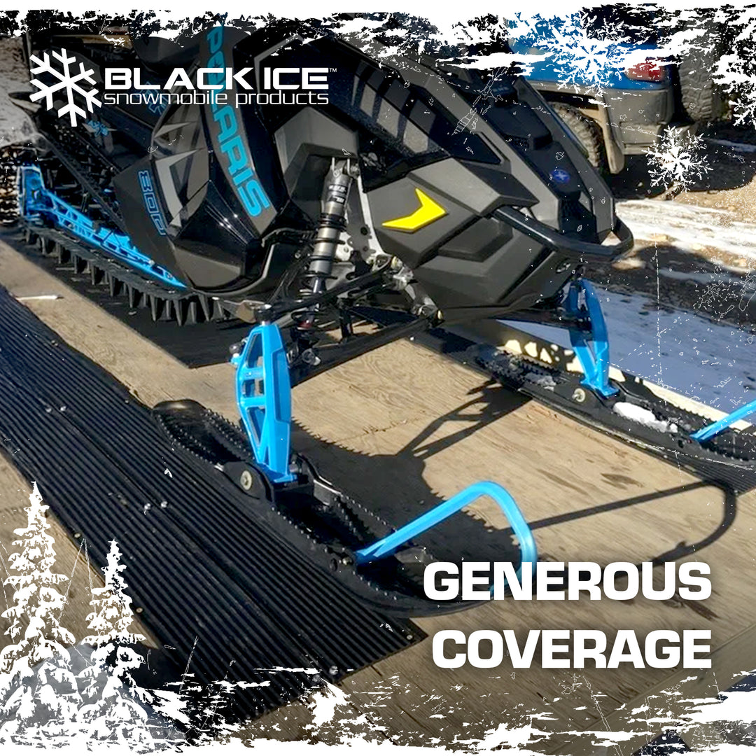 Black Ice 2 Pack 5-Foot Snowmobile Trailer Ski Guides for Friction-Free Loading
