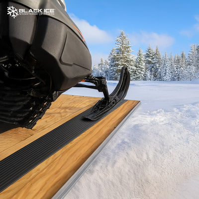Black Ice 2 Pack 5-Foot Snowmobile Trailer Ski Guides for Friction-Free Loading - VMInnovations