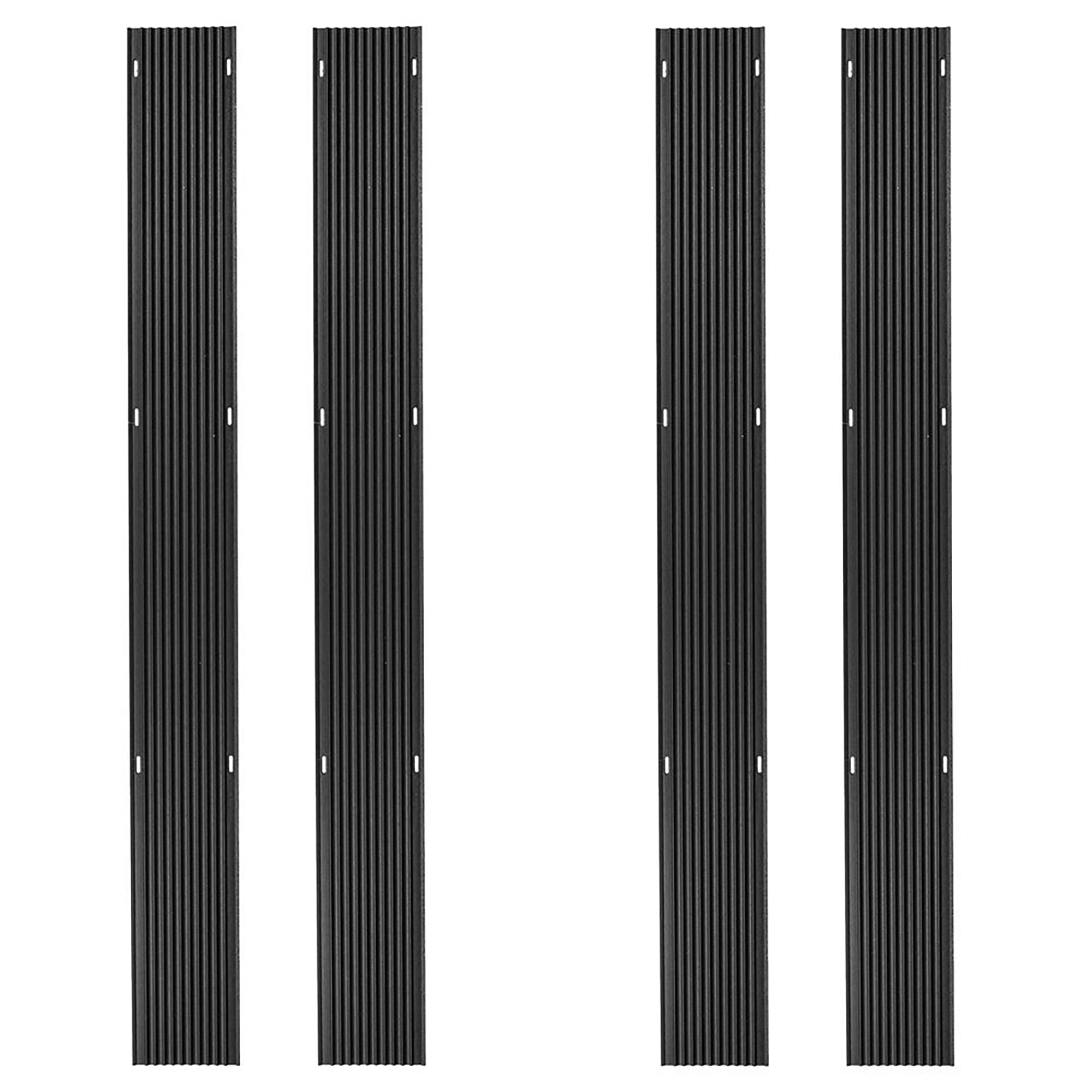 Black Ice 4 Pack 5 ft Snowmobile Trailer Ski Guides for Friction-Free (Open Box) - VMInnovations