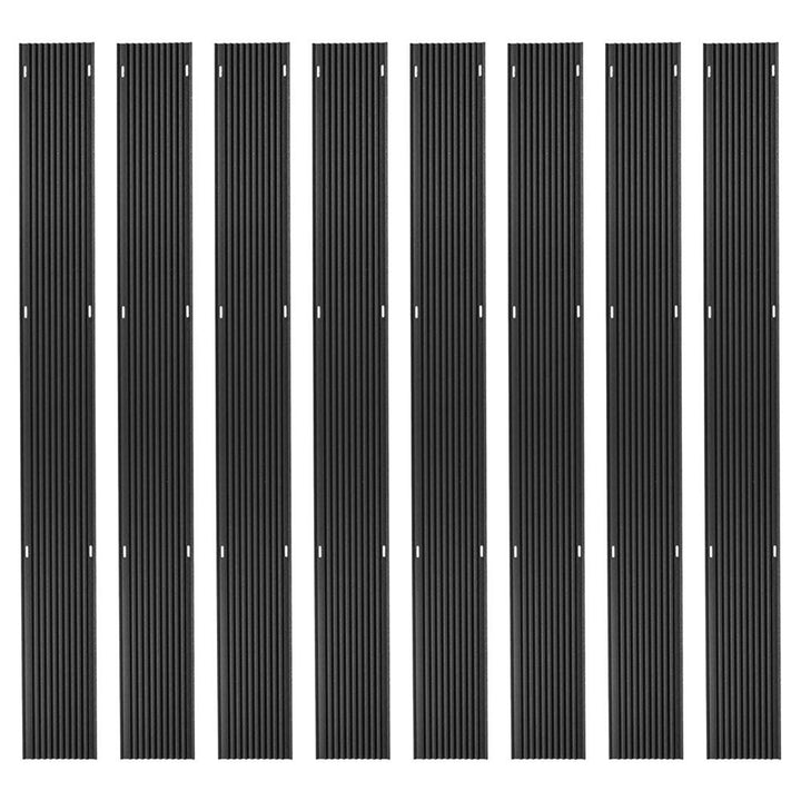 Black Ice 8 Pack 5-Foot Snowmobile Trailer Ski Guides for Friction-Free Loading