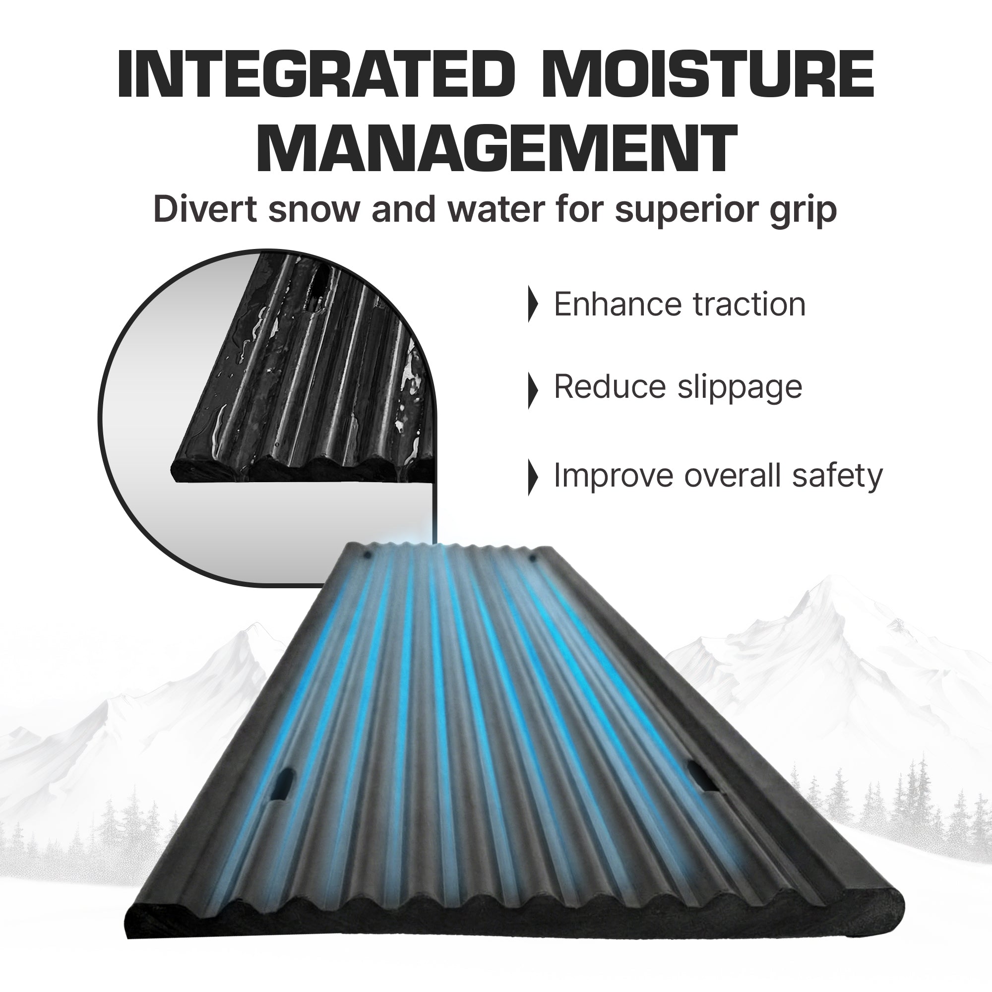 Black Ice 8pk 5ft Snowmobile Trailer Ski Guides for Friction-Free (Open Box)