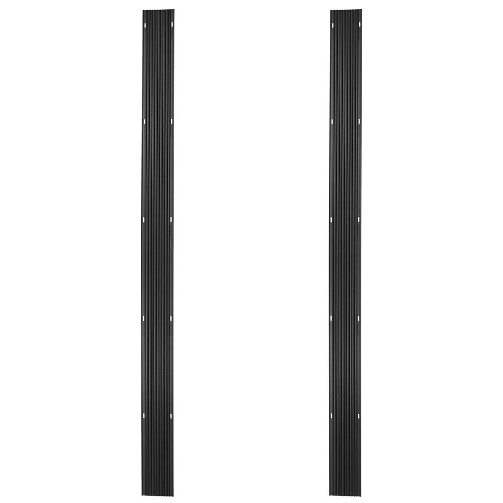 Black Ice 2 Pack 7' 10" Snowmobile Trailer Ski Guides for Friction-Free Loading - VMInnovations