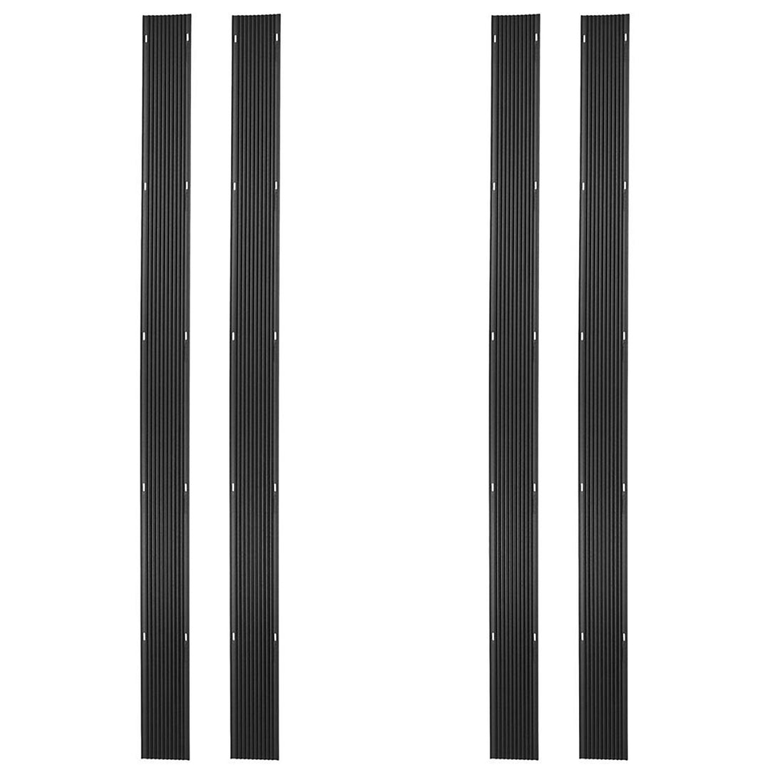 Black Ice 4 Pack 7' 10" Snowmobile Trailer Ski Guides for Friction-Free Loading