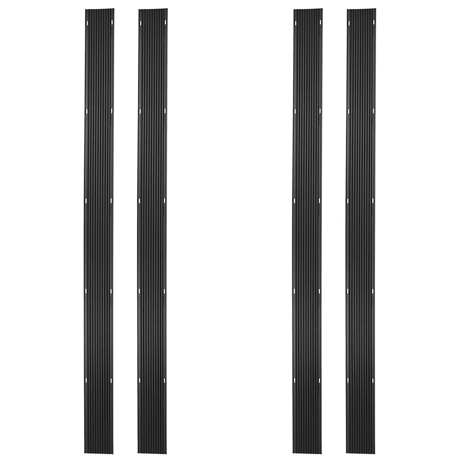 Black Ice 4 Pack 7' 10" Snowmobile Trailer Ski Guides for Friction-Free Loading - VMInnovations