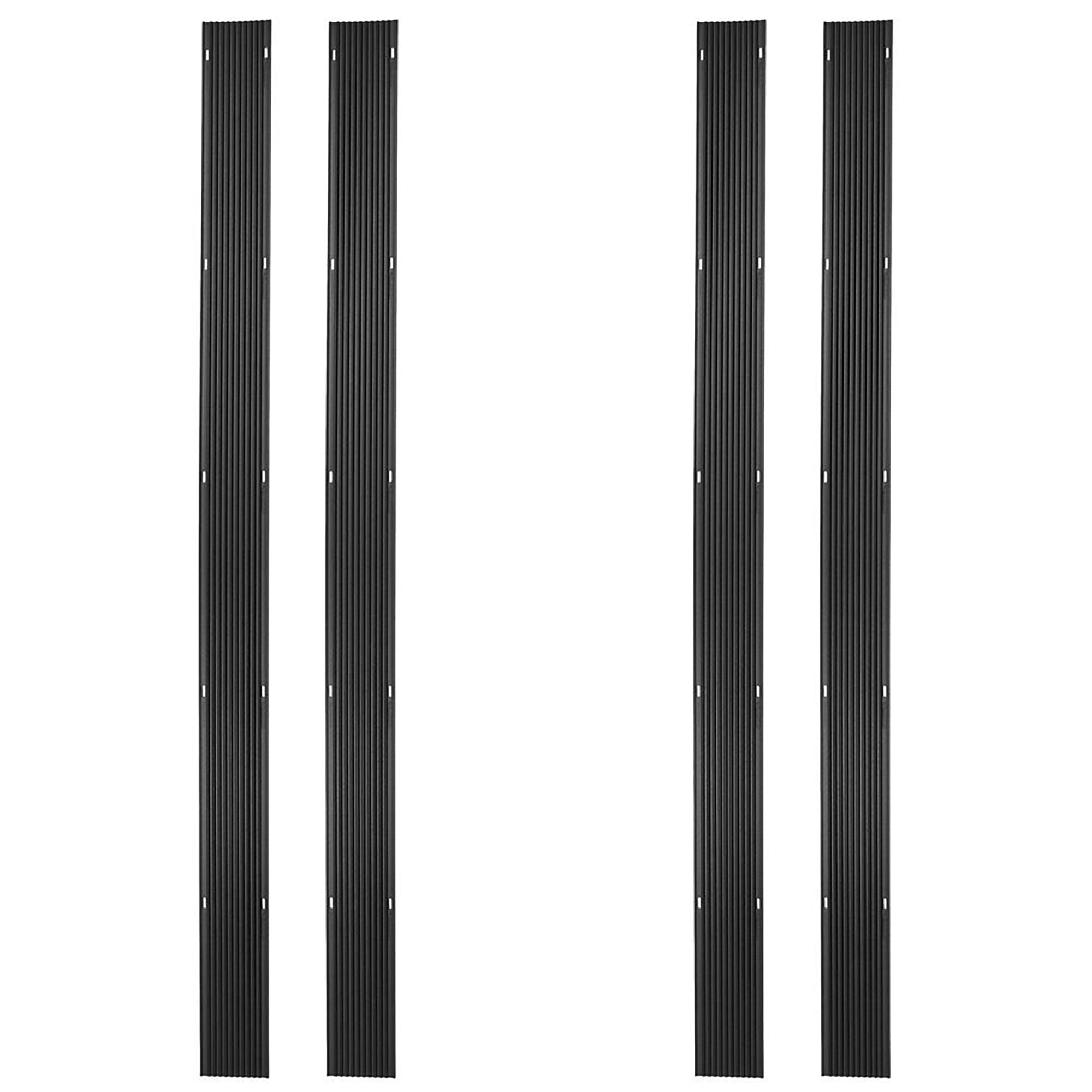 Black Ice 4pk 7' 10" Snowmobile Trailer Ski Guides for Friction-Free (Open Box) - VMInnovations