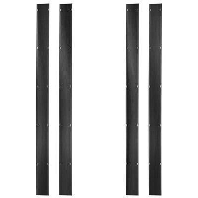 Black Ice 4pk 7' 10" Snowmobile Trailer Ski Guides for Friction-Free (Open Box) - VMInnovations