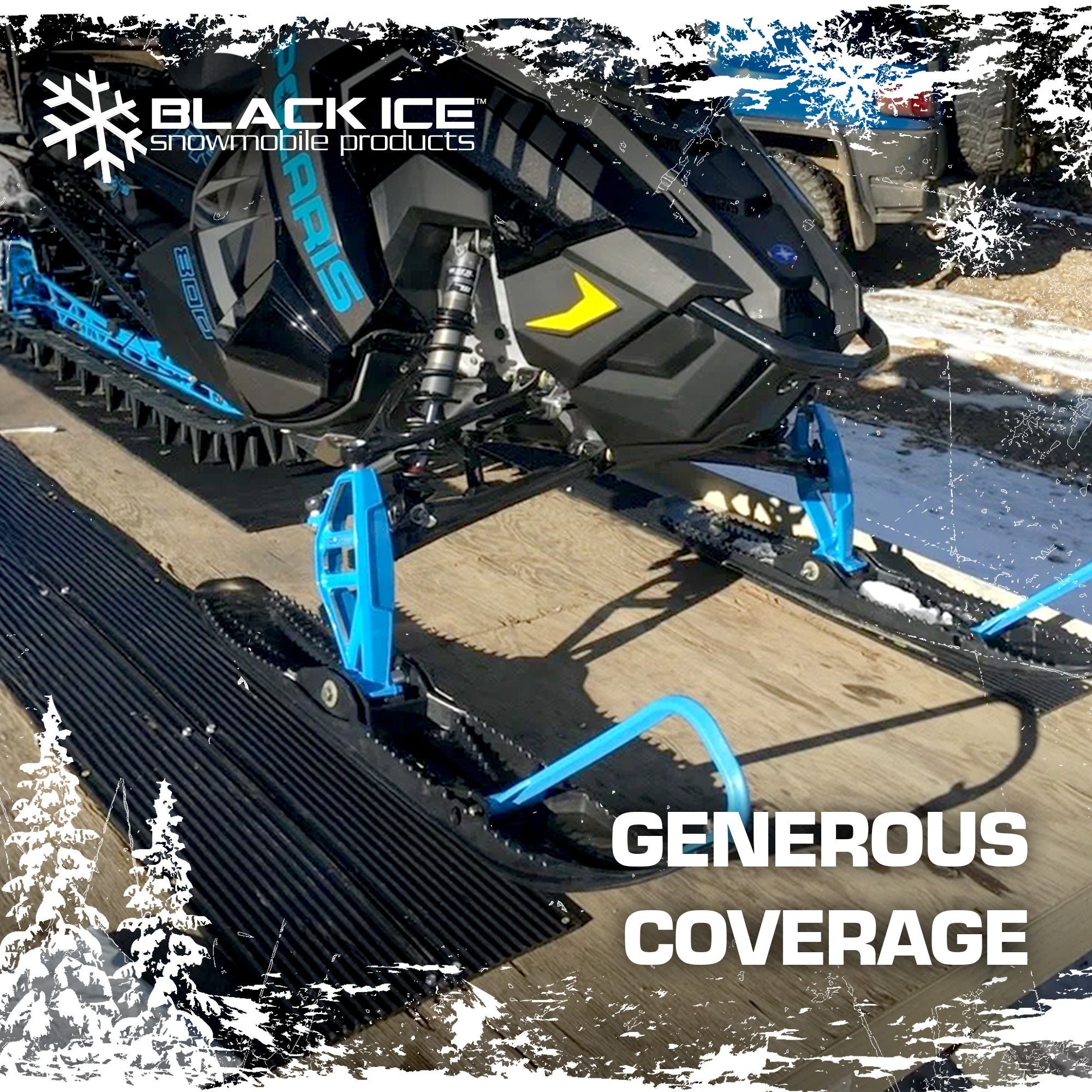 Black Ice 8pk 7' 10" Snowmobile Ski Guides for Friction-Free Loading (Open Box) - VMInnovations