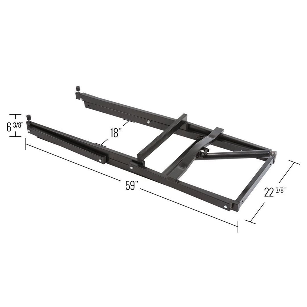 Black Ice Snowmobile Lift Jack with Manual Hand Crank and 700 Pound Capacity