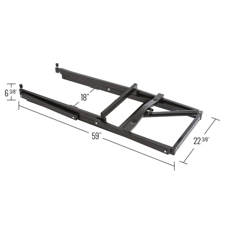 Black Ice Snowmobile Lift Jack with Manual Hand Crank and 700 Pound Capacity