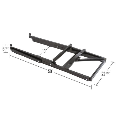 Black Ice Snowmobile Lift Jack w/Manual Hand Crank and 700lb Capacity (Open Box) - VMInnovations