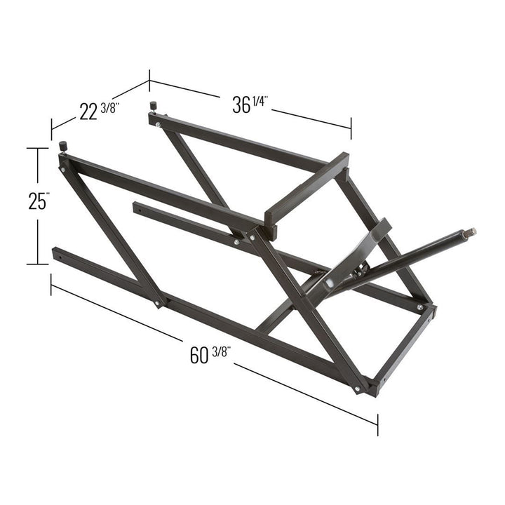 Black Ice Snowmobile Lift Jack with Manual Hand Crank and 700 Pound Capacity