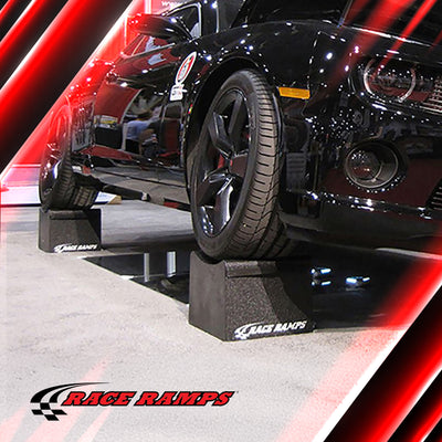 Race Ramps 10 Inch Wheel Cribs for Car Maintenance and Display, RR-WC-10, Black - VMInnovations