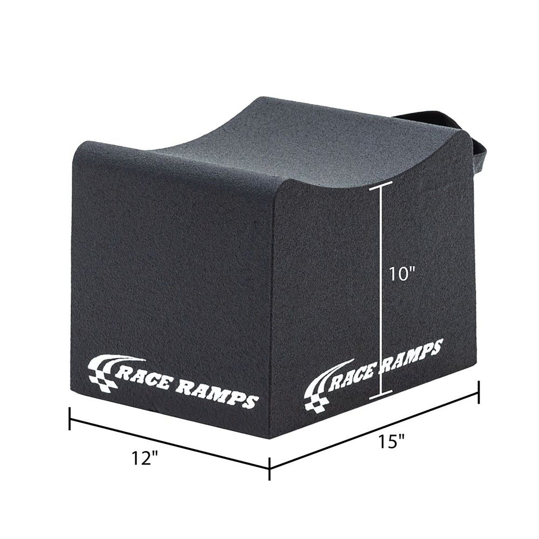 Race Ramps 10 Inch Wheel Cribs for Car Maintenance and Display, Black (Open Box)