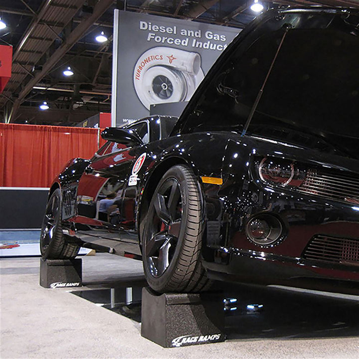 Race Ramps 10 Inch Wheel Cribs for Car Maintenance and Display, Black (Open Box)