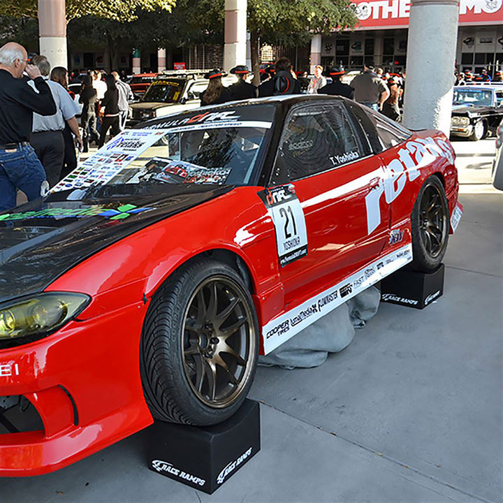 Race Ramps 10 Inch Wheel Cribs for Car Maintenance and Display, Black (Open Box)