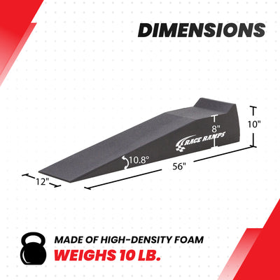 Race Ramps Lightweight Car Service Ramps for 10" Lift, Anti-Slip Black(Open Box) - VMInnovations