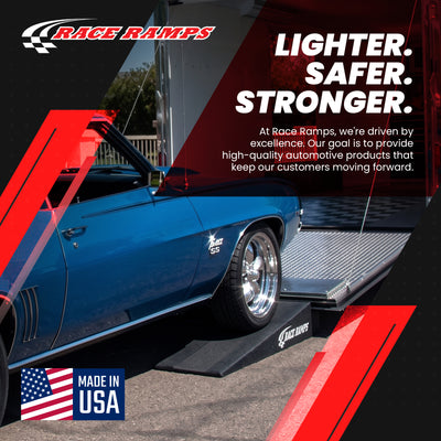 Race Ramps 4" Trailer Ramp Scratch Proof Lightweight Solid Core Design, RR-TR-4