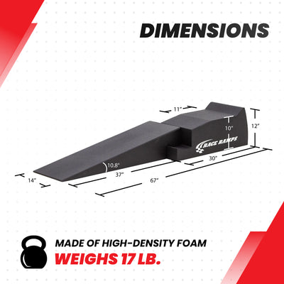 Race Ramps 2-Piece 67" XT Car Ramp, Tire Lift for Low Profile Vehicles, Set of 2