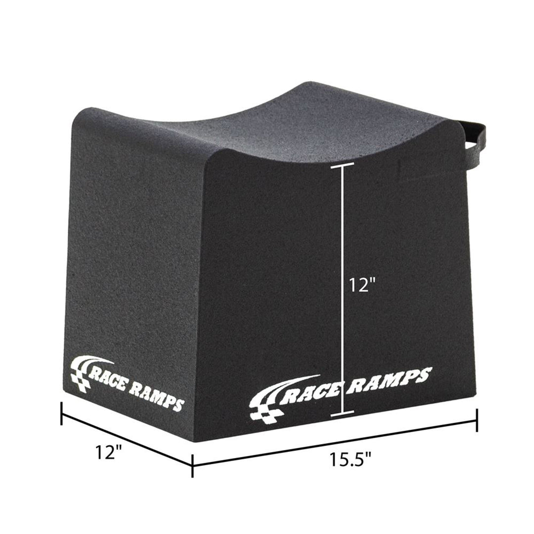 Race Ramps 12 Inch Wheel Cribs for Car Maintenance and Display, RR-WC-12, Black