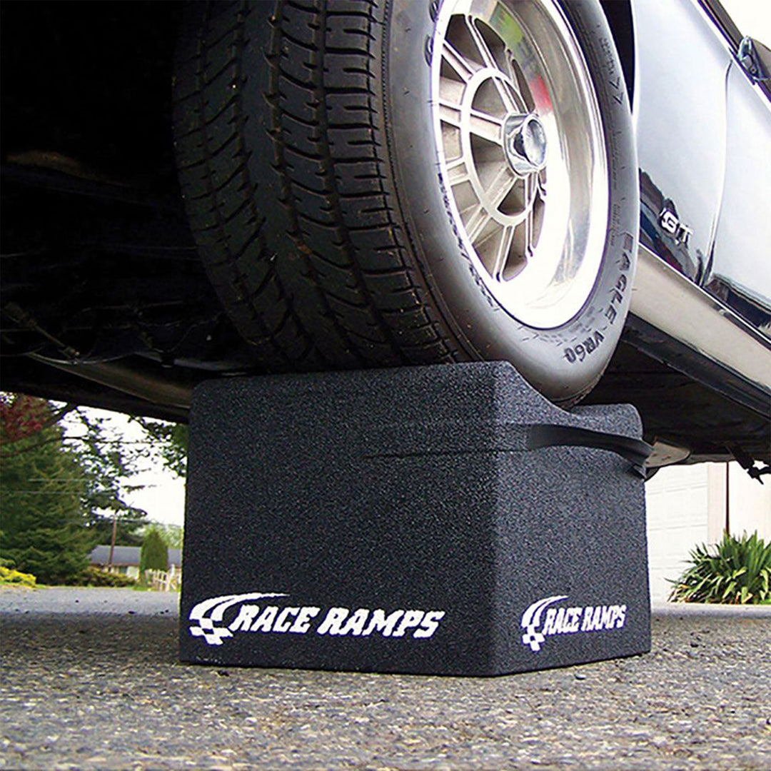 Race Ramps 12 Inch Wheel Cribs for Car Maintenance and Display, RR-WC-12, Black