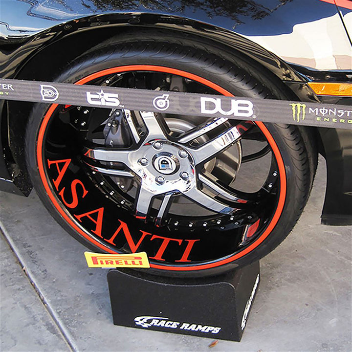 Race Ramps 8 Inch Wheel Cribs for Car Maintenance and Display, RR-WC-8, Black