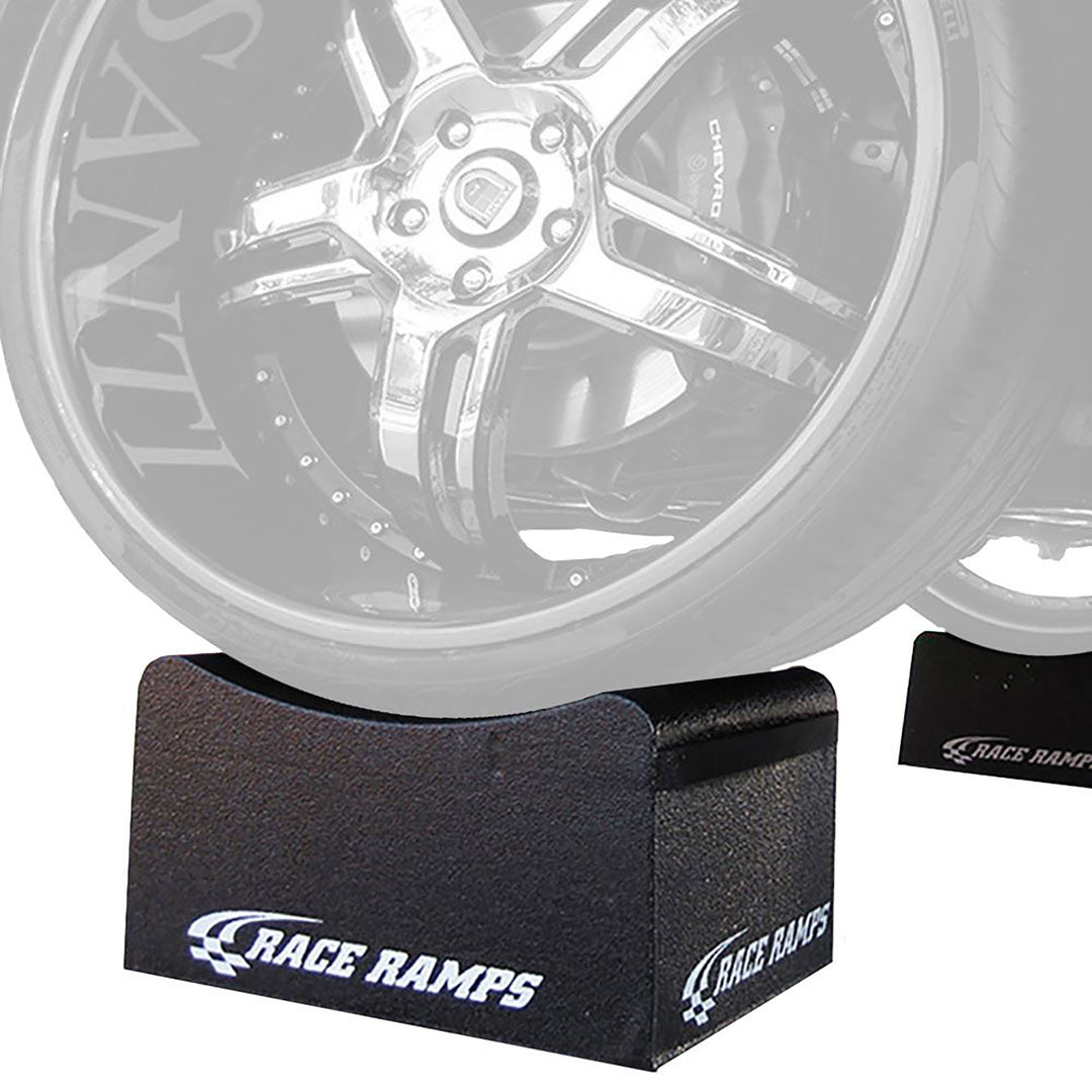 Race Ramps 8 Inch Wheel Cribs for Car Maintenance and Display, RR-WC-8, Black