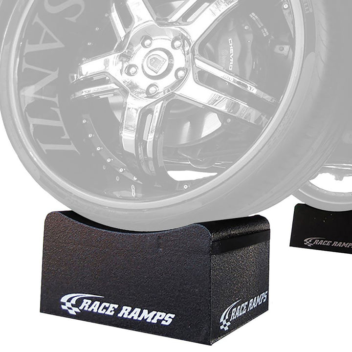 Race Ramps 8 Inch Wheel Cribs for Car Maintenance and Display, RR-WC-8, Black