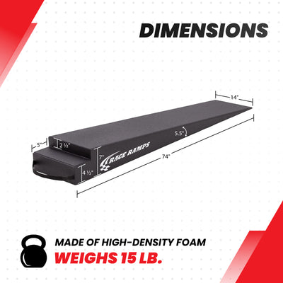 Race Ramps 7" Trailer Ramp Scratch Proof Lightweight Solid Core Design, RR-TR-7 - VMInnovations