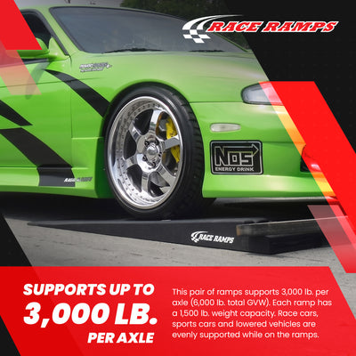 Race Ramps 6" Trailer Ramp Scratch Proof Lightweight Solid Core Design, RR-TR-6