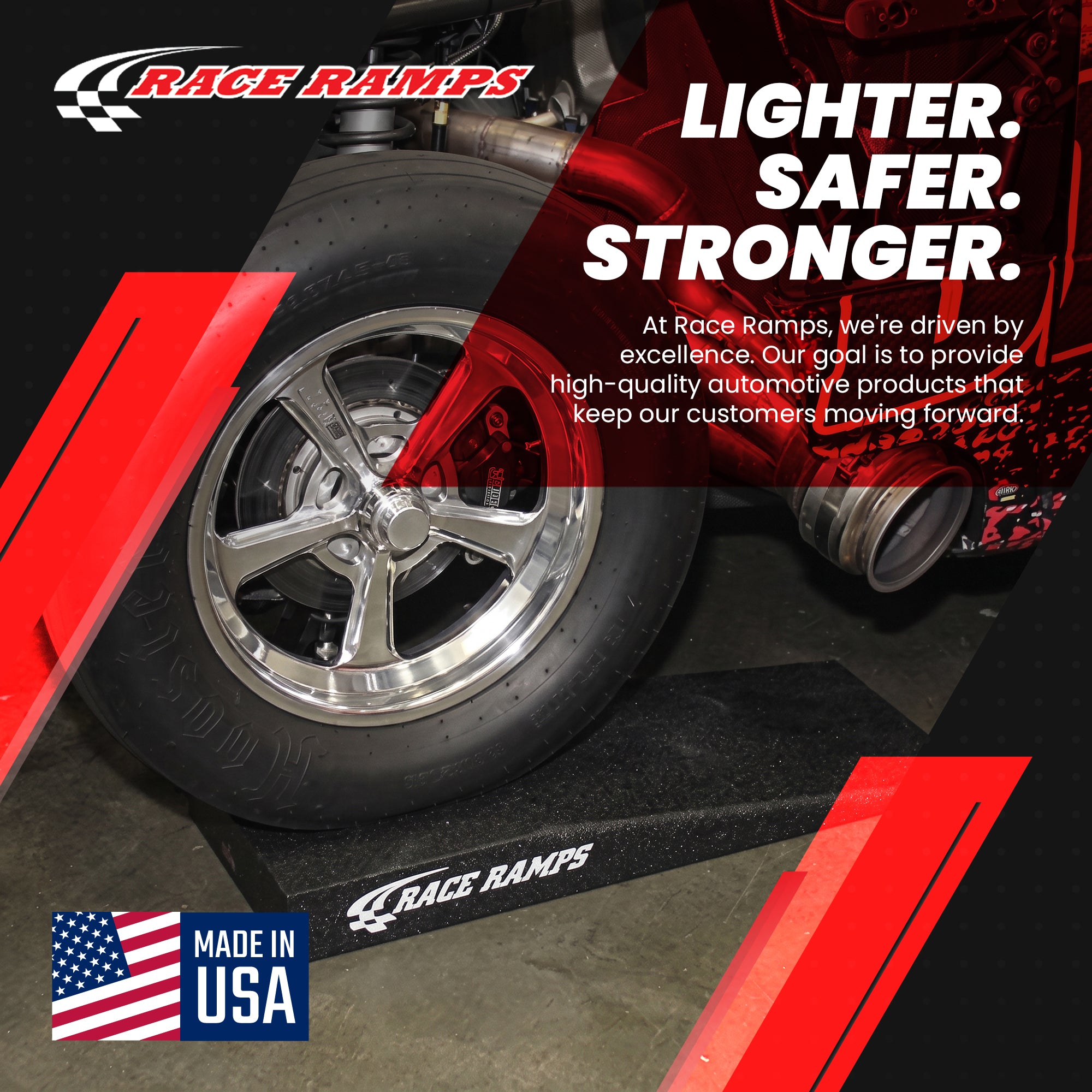 Race Ramps Trak-Jax Lightweight Car Lift Ramps Low Profile Vehicles RR-TJ, Black - VMInnovations