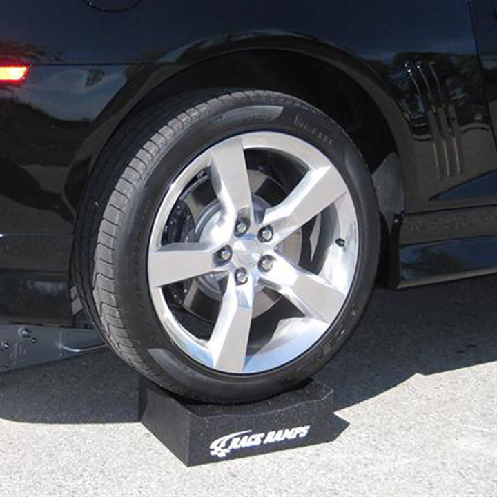 Race Ramps 12" Adjustable Wheel Cribs Car Maintenance Display, Black (Open Box)