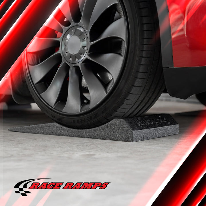 Race Ramps FlatStoppers, Tire Saver Ramps for Car Storage, 14" Wide, Set of 4