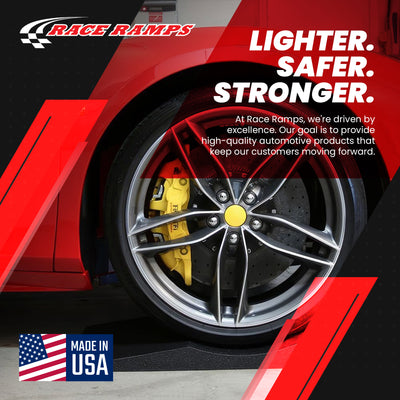 Race Ramps Supercar FlatStoppers, Tire Car Ramps for Storage, 16" Wide, Set of 4 - VMInnovations