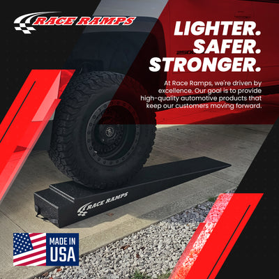 Race Ramps 7" Tilt Trailer Ramp Scratch Proof Lightweight Solid Core, RR-TR-7-TT - VMInnovations