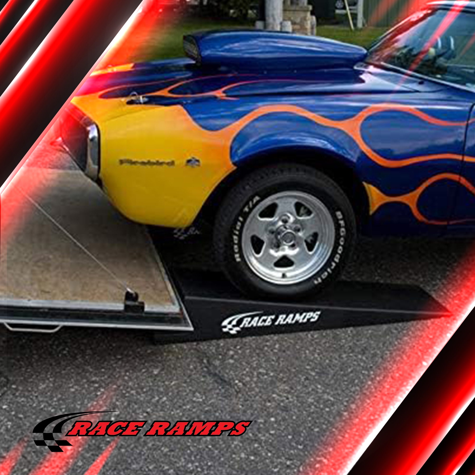 Race Ramps 7" Tilt Trailer Ramp Scratch Proof Lightweight Solid Core, RR-TR-7-TT - VMInnovations