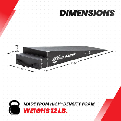 Race Ramps 8" Trailer Ramp Scratch Proof Lightweight Solid Core Design, RR-TR-8