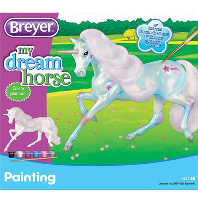 Breyer Traditional Series Unicorn Paint Kit 1:12 Detailed Model, White (Used)