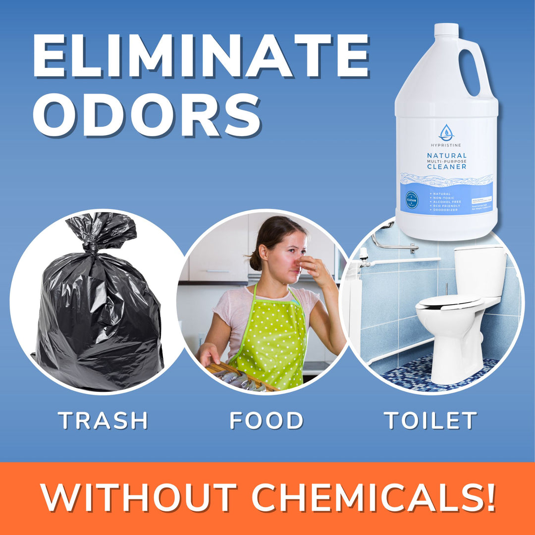Hypristine Natural Multipurpose Surface Cleaner, 32oz Spray & 4 1 Gallon Bottles