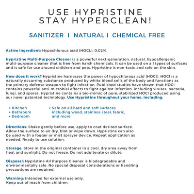 Hypristine Natural Multipurpose Surface Cleaner, 32oz Spray & 4 1 Gallon Bottles - VMInnovations