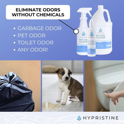 Hypristine Natural Multipurpose Surface Cleaner, 32oz Spray & 4 1 Gallon Bottles - VMInnovations