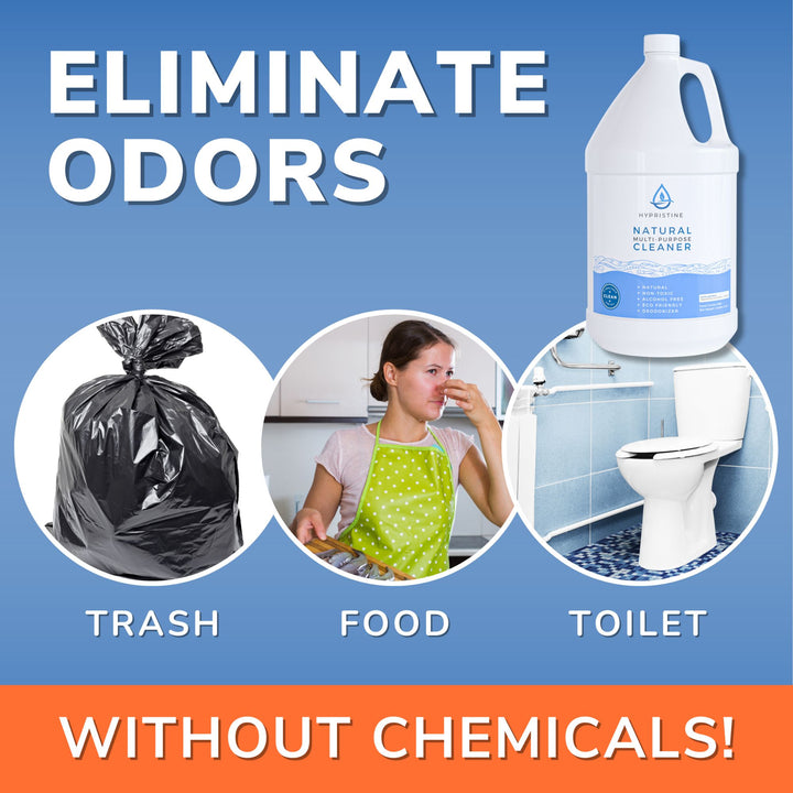 Hypristine Natural Multipurpose Surface Cleaner, 32oz Spray & 2 1 Gallon Bottles