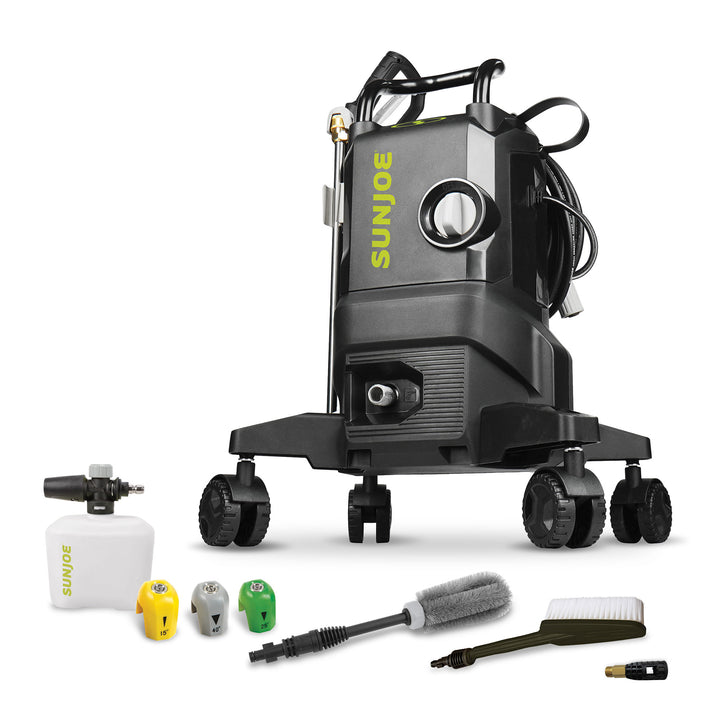 Sun Joe 14.9A Electric Pressure Washer w/Wheels & 7Pc Accessory Kit, SPX3000-QW2