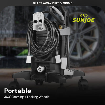 Sun Joe 14.9A Electric Pressure Washer w/Wheels & 7Pc Accessory Kit (Open Box)