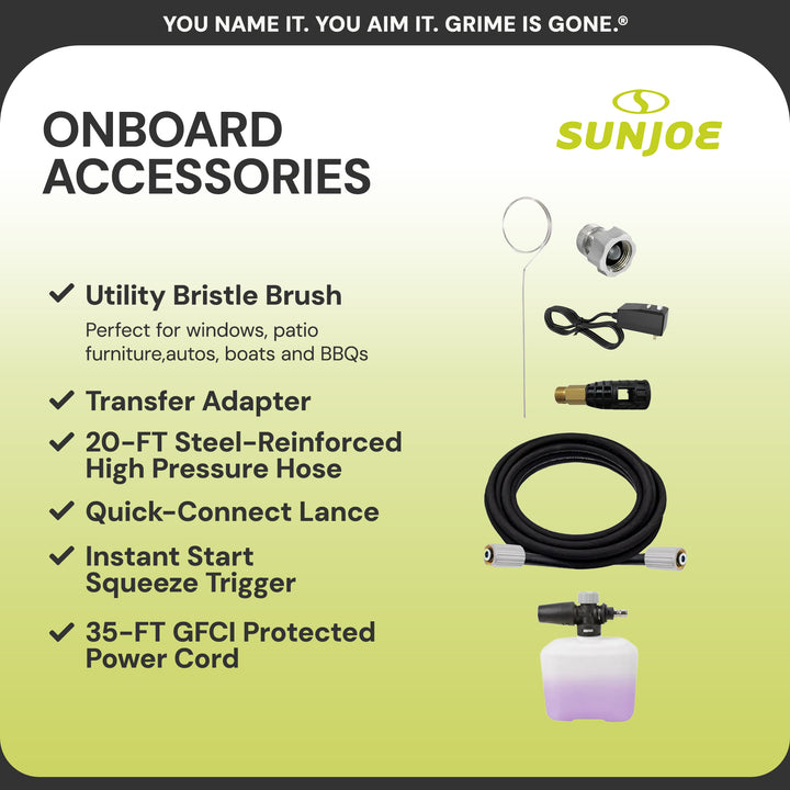 Sun Joe XTREAM Clean Electric Pressure Washer w/Wand, SPX3000-XT, PWMA Certified