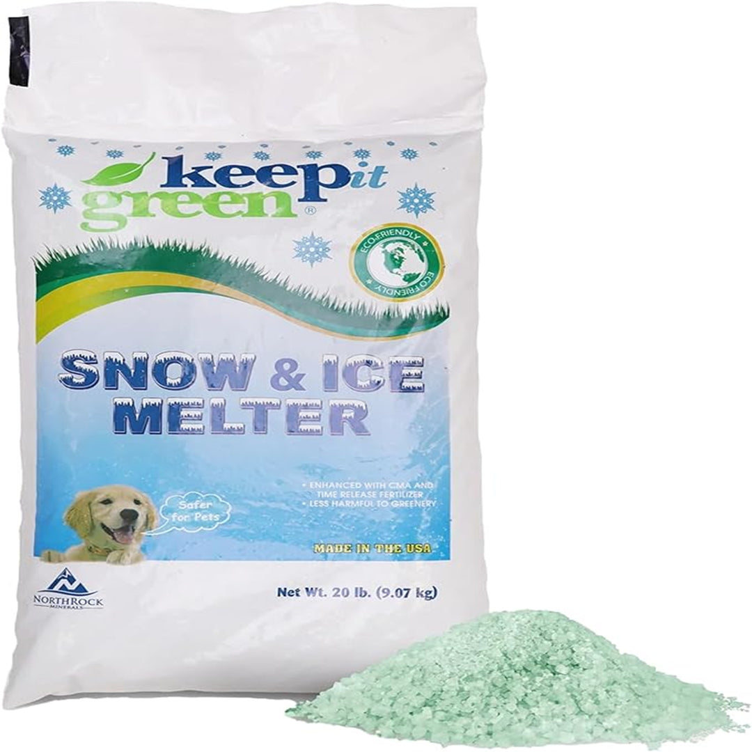 Snow Joe Keep It Green Pet Friendly Snow Melt Salt Pellets, 20 lbs, KIG20