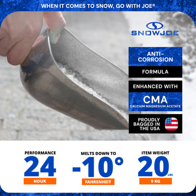 Snow Joe Keep It Green Snow & Ice Melter, Salt Pellets with Green Tint - 20 Lb Bag - Ice Remover for Driveway, Concrete, Sidewalk, and Outdoor Spaces
